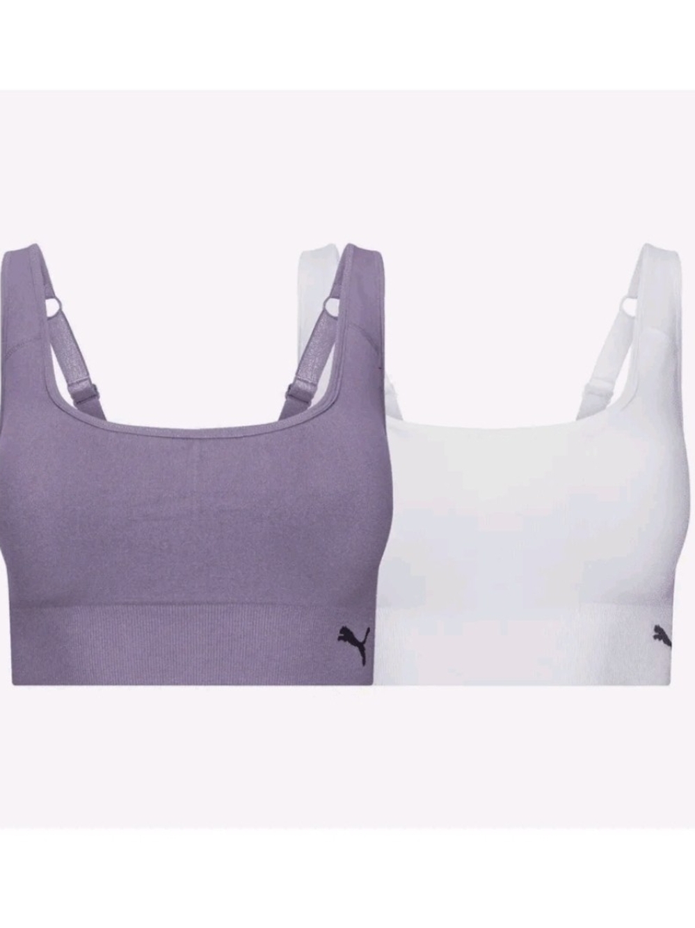Puma - MEDIUM Seamless Sports Bralette Set - Lavender & White